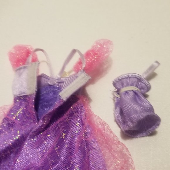 Fabulous vtg purple Barbie doll's gown w evening bag - Picture 8 of 13